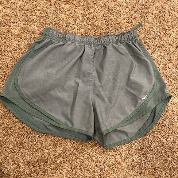 Nike Pants - Nike Women's Gray and Green Athletic Shorts